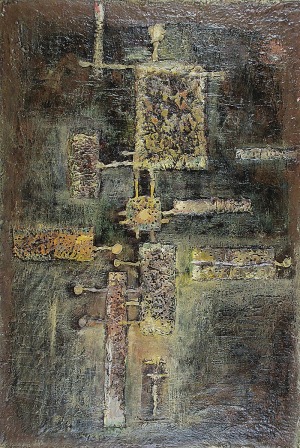 Tadeusz ŁAPIŃSKI (ur. 1928), Malarstwo materii, 1959