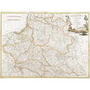 Giuseppe Antonio REMONDINI (1747-1811)-wyd., Mapa Polski po rozbiorach