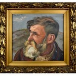 Wlastimil Hofman (1881-1970), Portret mężczyzny z brodą