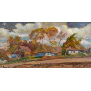 Stanislaw Paciorek (1889-1952), Village near Krakow in autumn, before 1918