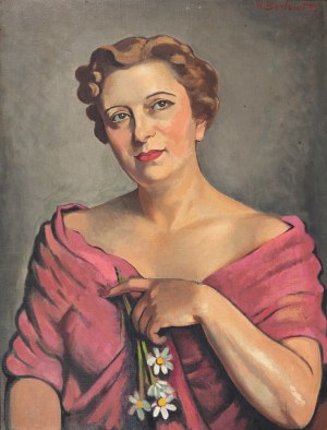 Henryk Berlewi (1894- 1967), Portret kobiety, 1952