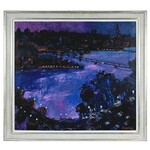 Jan Szancenbach (1928-1998), Paryż nocą (Pont Neuf I Pont Des Arts), 1996