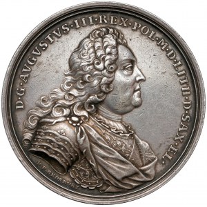 August III Sas, Medal koronacyjny 1734 r.