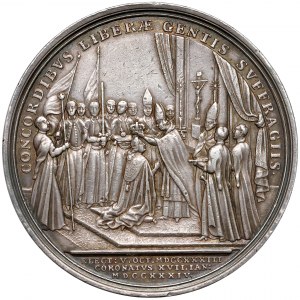 August III Sas, Medal koronacyjny 1734 r.