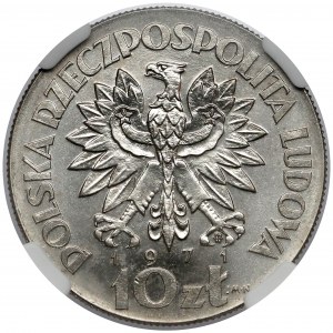 Próba NIKIEL 10 złotych 1971 FAO Fiat Panis