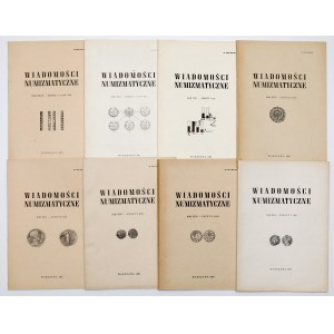 Wiadomości numizmatyczne 1977-1983 - luźne nr (8szt)