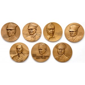 Generäle - eine Serie von Medaillen zu Ehren der Verteidiger des Vaterlandes (7Stk)