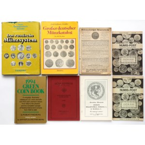 Katalogi, czasopisma o monetach zagranicznych (8szt)