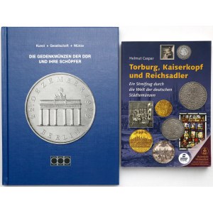 Die Gedenkmünzen der DDR und ihre Schöpfer[1], Torburg, Kaiserkopf und Reichsadler[2] - zestaw (2szt)