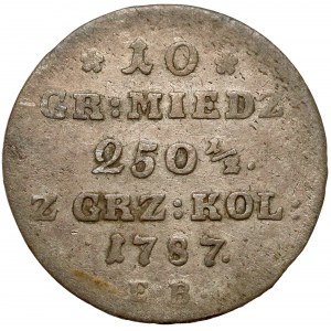 Poniatowski, 10 groszy 1787 E.B.