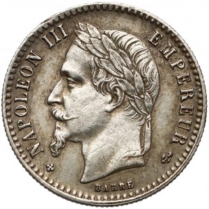 Francja, Napoleon III, 50 centimes 1867 BB