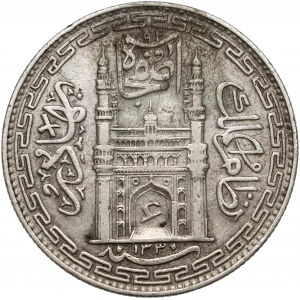Indie, Hyderabad, 1 rupia AH1330, rok 1 (1912)
