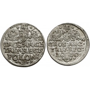 Zygmunt III Waza, Trojaki Kraków 1622 i 1624 (2szt)