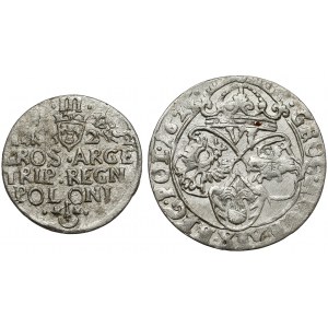 Zygmunt III Waza, Szóstak i trojak Kraków 1622 i 1626 (2szt)