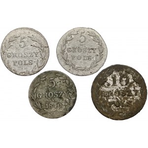 5 i 10 groszy 1816-1840 (4szt)