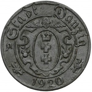 Gdańsk, 10 fenigów 1920 cynk - 55 perełek