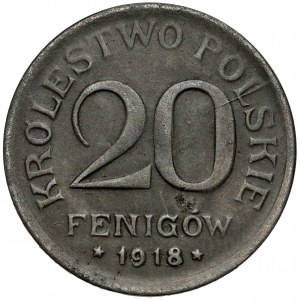Królestwo Polskie, 20 fenigów 1918