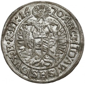 Śląsk, Leopold I, 3 krajcary 1670 SHS, Wrocław