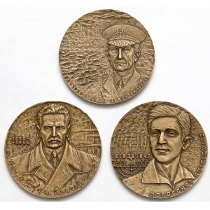 II wojna, Świrski, Rowecki i Anielewicz - zestaw medali (3szt)