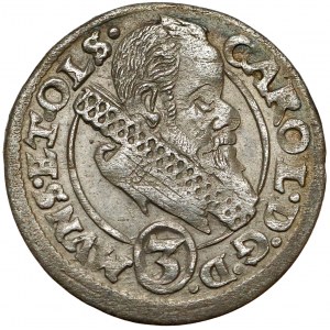 Śląsk, Karol II, 3 krajcary 1615, Oleśnica