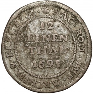 Saschen, Johann Georg IV., 1/12 Taler 1693 IK, Dresden