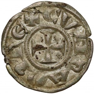 Włochy, Genua / Genova, Denar (1139-1339) CONRADO