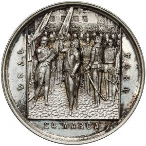 Medal, 100-lecie bitwy pod Racławicami 1894 - SREBRO