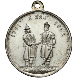 Medallion of the 100th anniversary of the May 3 Constitution 1891.