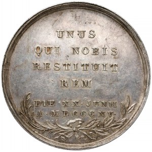 Medal na utworzenie Królestwa Polskiego 1815 - SREBRO (Majnert)