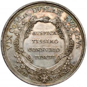 Medal ślub Marii Anny - córki Augusta III Sasa 1747