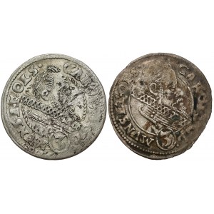 Śląsk, Karol II, 3 krajcary 1612 i 1615, Oleśnica (2szt)