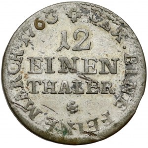 Fryderyk Chrystian, 1/12 talara 1763 IFóF