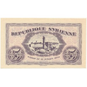 Syria, 5 Piastres 1942