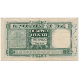 Iraq, 1/4 Dinar 1931