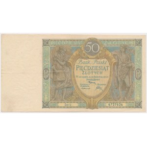 50 złotych 1925 - Ser.U