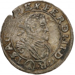 Austria, Ferdynand II, 3 krajcary 1635, Wiedeń