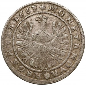 Śląsk, Ludwik IV legnicki, 15 krajcarów 1663, Brzeg