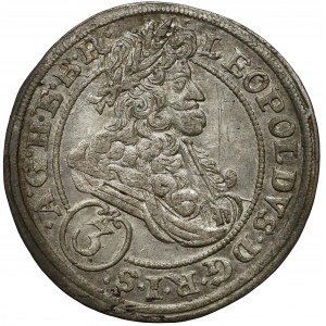 Śląsk, Leopold I, 3 krajcary 1697 MMW, Wrocław