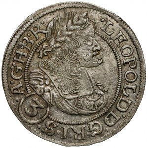 Śląsk, Leopold I, 3 krajcary 1670 SHS, Wrocław