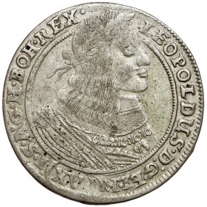 Śląsk, Leopold I, 15 krajcarów 1662 GH, Wrocław - tarcza