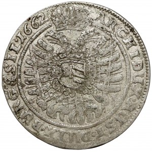 Śląsk, Leopold I, 15 krajcarów 1662 GH, Wrocław - tarcza