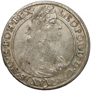 Śląsk, Leopold I, 15 krajcarów 1664 GH, Wrocław