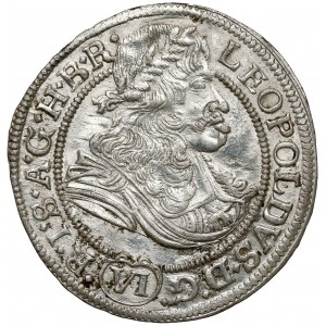 Śląsk, Leopold I, 6 krajcarów 1674 SHS, Wrocław