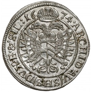 Śląsk, Leopold I, 6 krajcarów 1674 SHS, Wrocław