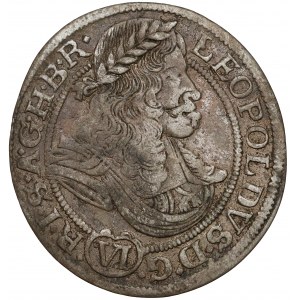 Śląsk, Leopold I, 6 krajcarów 1673 SHS, Wrocław