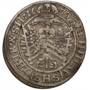 Śląsk, Leopold I, 6 krajcarów 1673 SHS, Wrocław