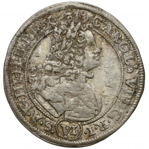 Śląsk, Karol VI, 6 krajcarów 1714, Wrocław