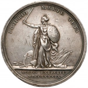 Poniatowski, Medal Pomnik króla Jana III Sobieskiego 1789 r. (Loos)