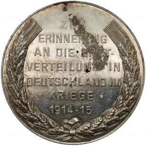 Germany, Medal 1915 - Rationing of bread during the First World War