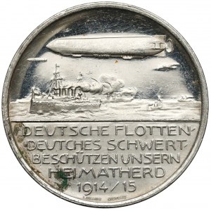 Germany, Medal 1915 - Zeppelin airships in the Navy